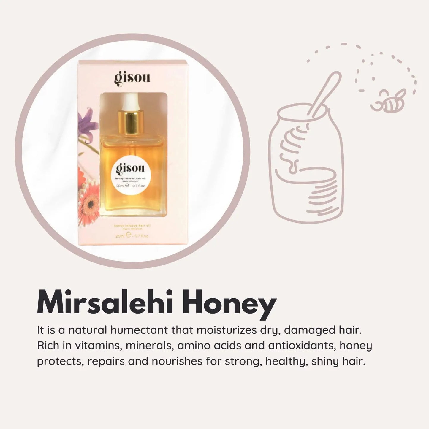 Honey Infused Hair Oil Gisou