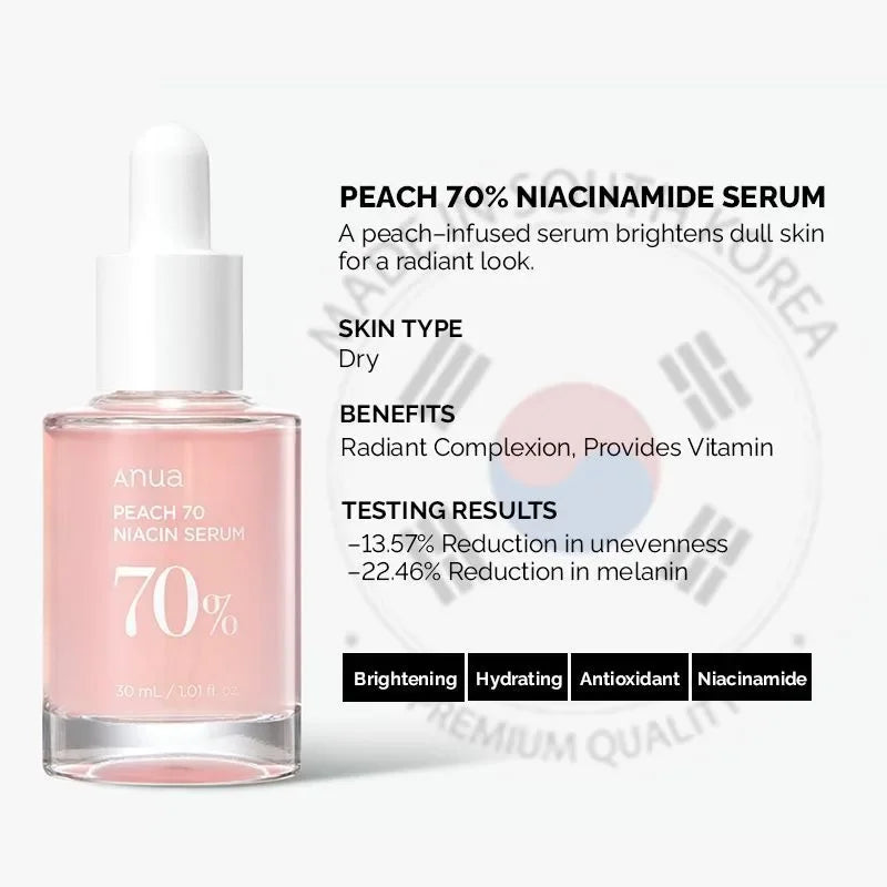 Anua Peach 70 Niacinamide Serum