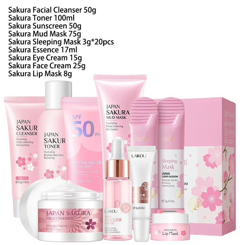 Facial Products Kit Sakura Skin Care